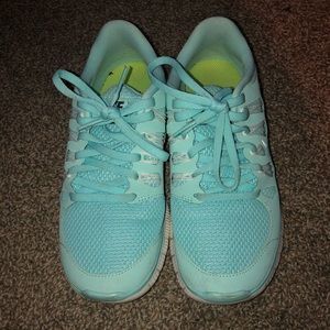 Light blue nike free